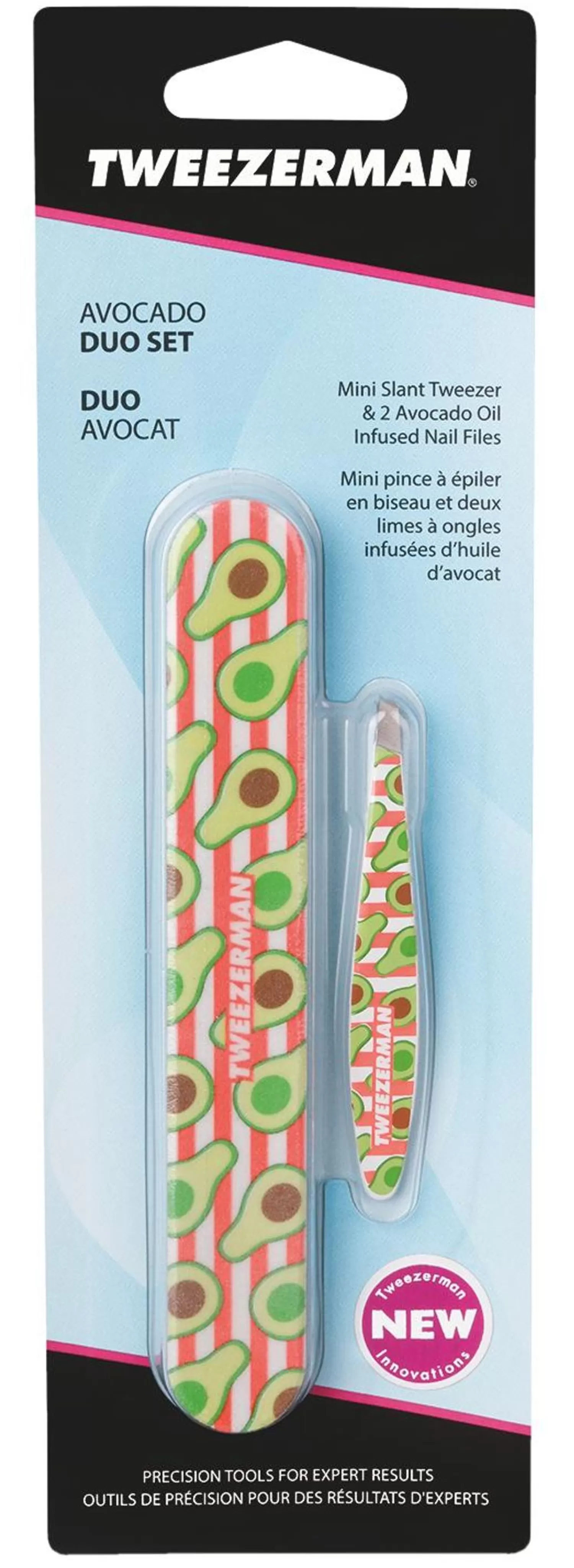 Tweezerman Avocado Duo Set Slant & Nailfile