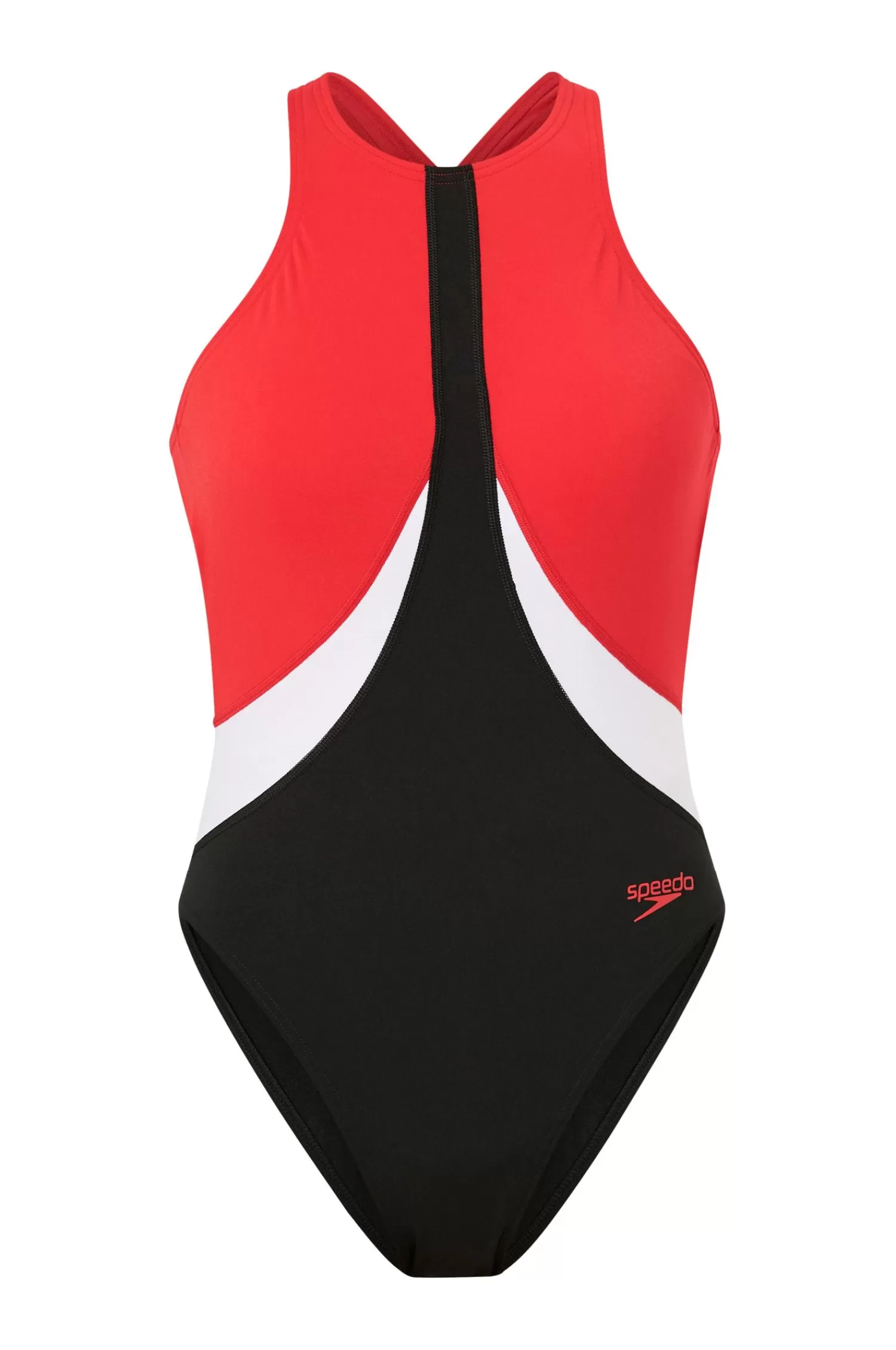 Dam Speedo Baddrakt Womens Colourblock Highneck Crossback