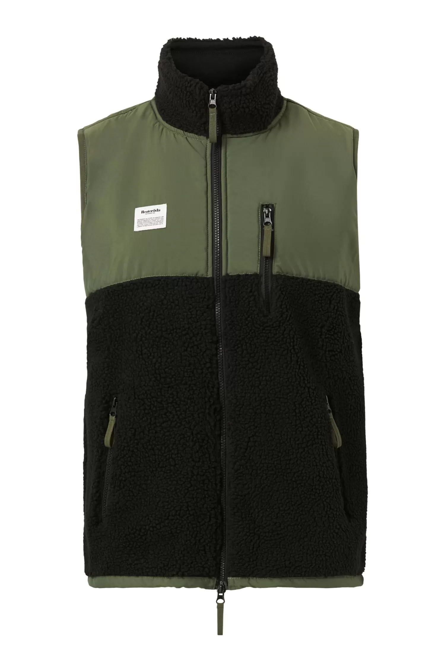 Resteröds Fleecevast Panel Fleece Vest Zip Sale