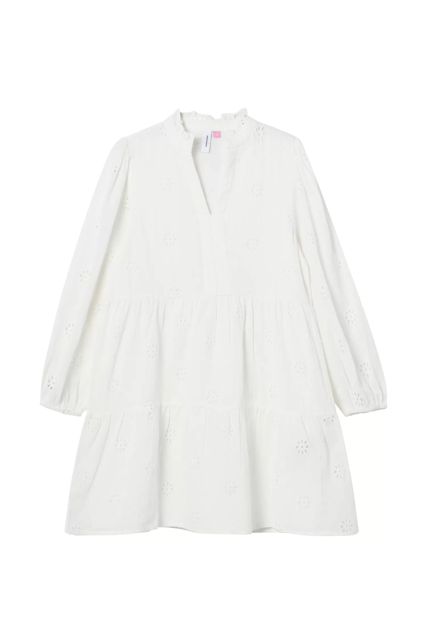 Vero Moda Klanning Vmmaja Ls Broderie Dress Wvn Girl Discount