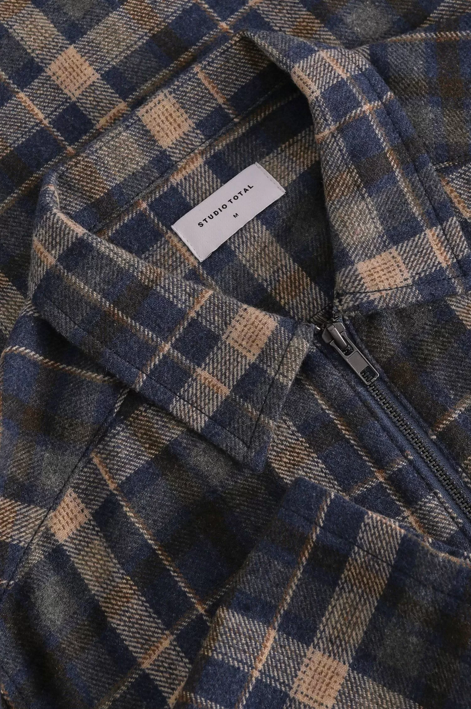 Studio Total Overshirt Zip Check Overshirt Flash Sale