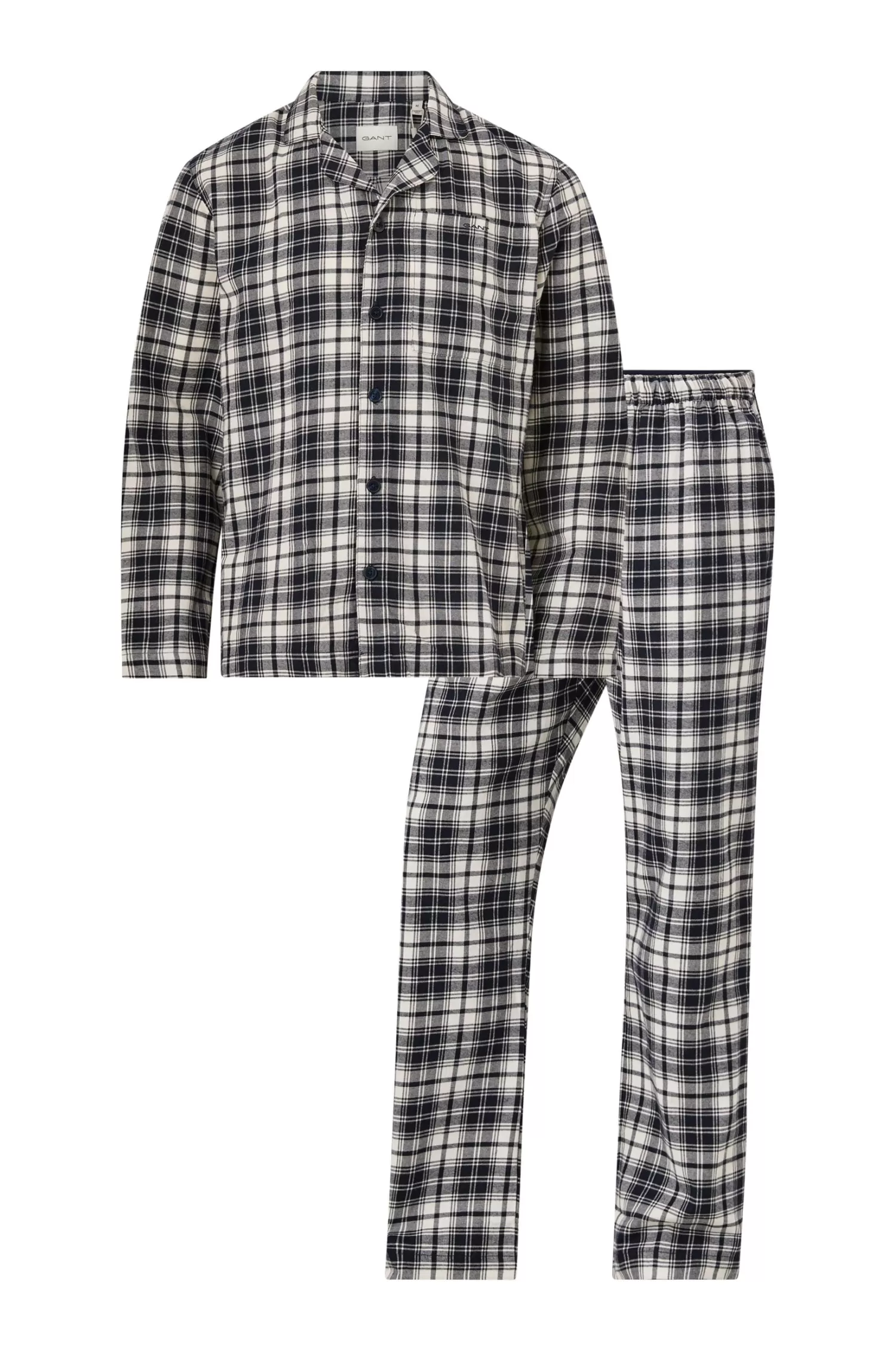 Gant Pyjamas Flannel Pj Set Pants And Shirt Gb Best