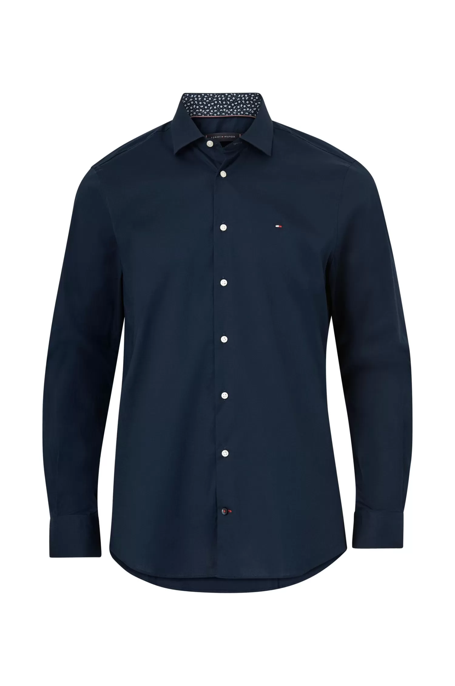Tommy Hilfiger Skjorta Cl Stretch Poplin Contrast Shirt New