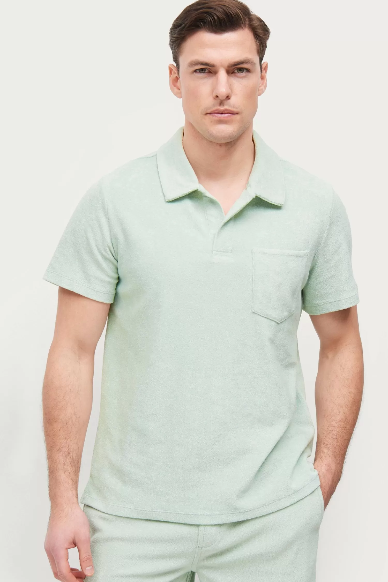 Studio Total Skjorta Terry Open Collar Clearance