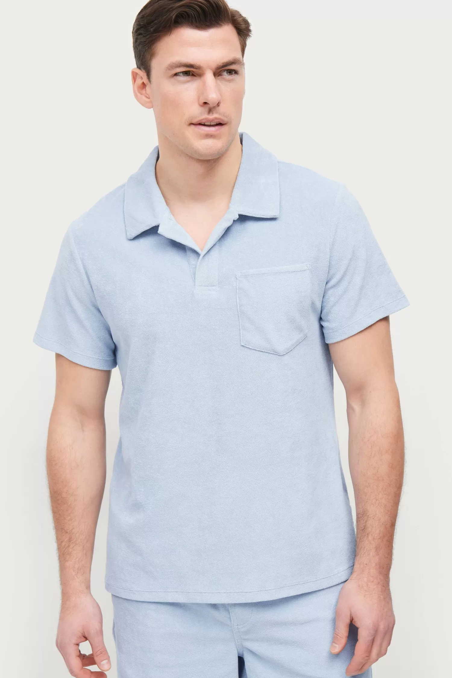 Studio Total Skjorta Terry Open Collar Clearance