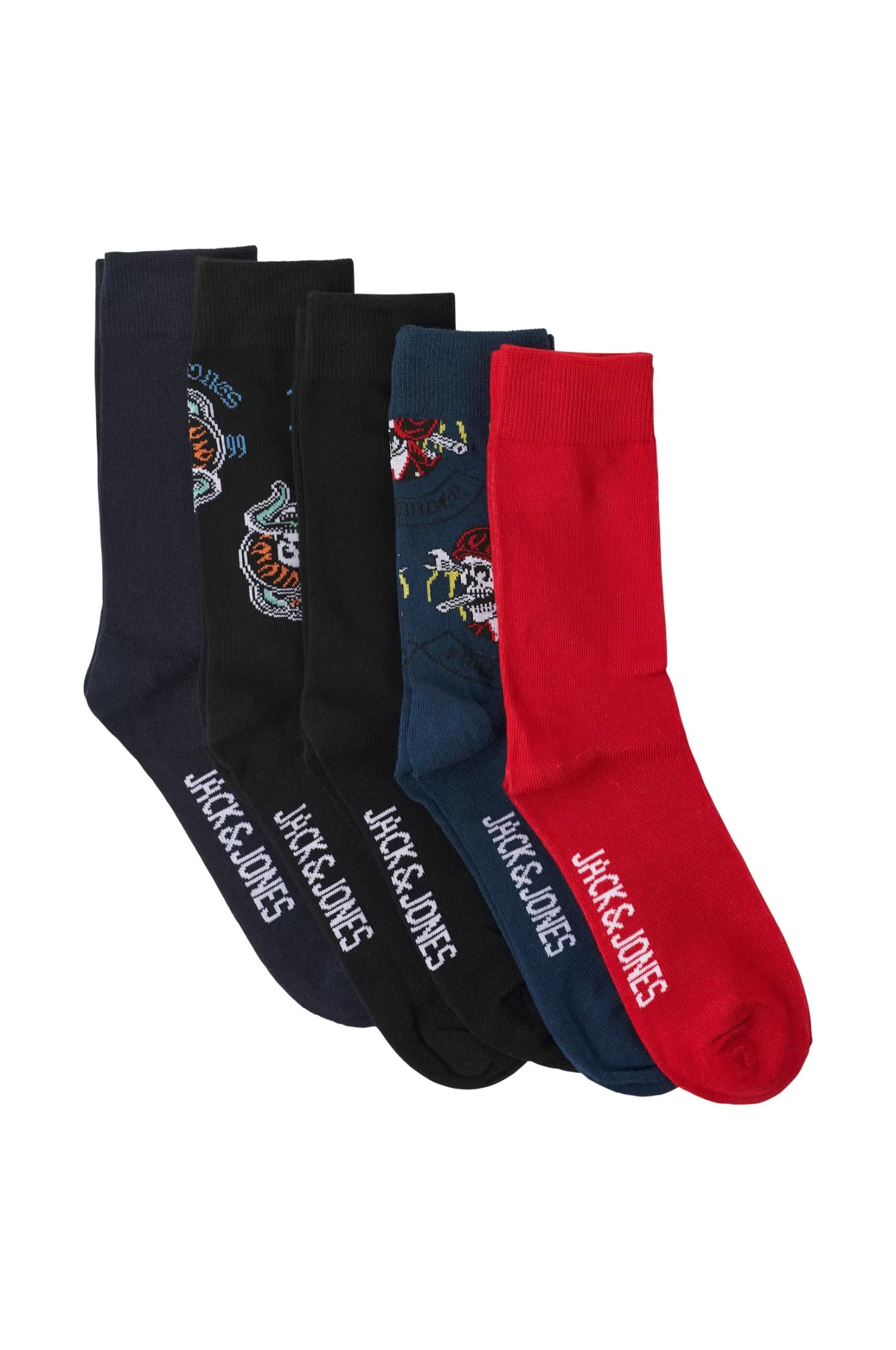 Jack & Jones Sockor Jacsuboo Skull Socks Jnr 5-Pack Shop