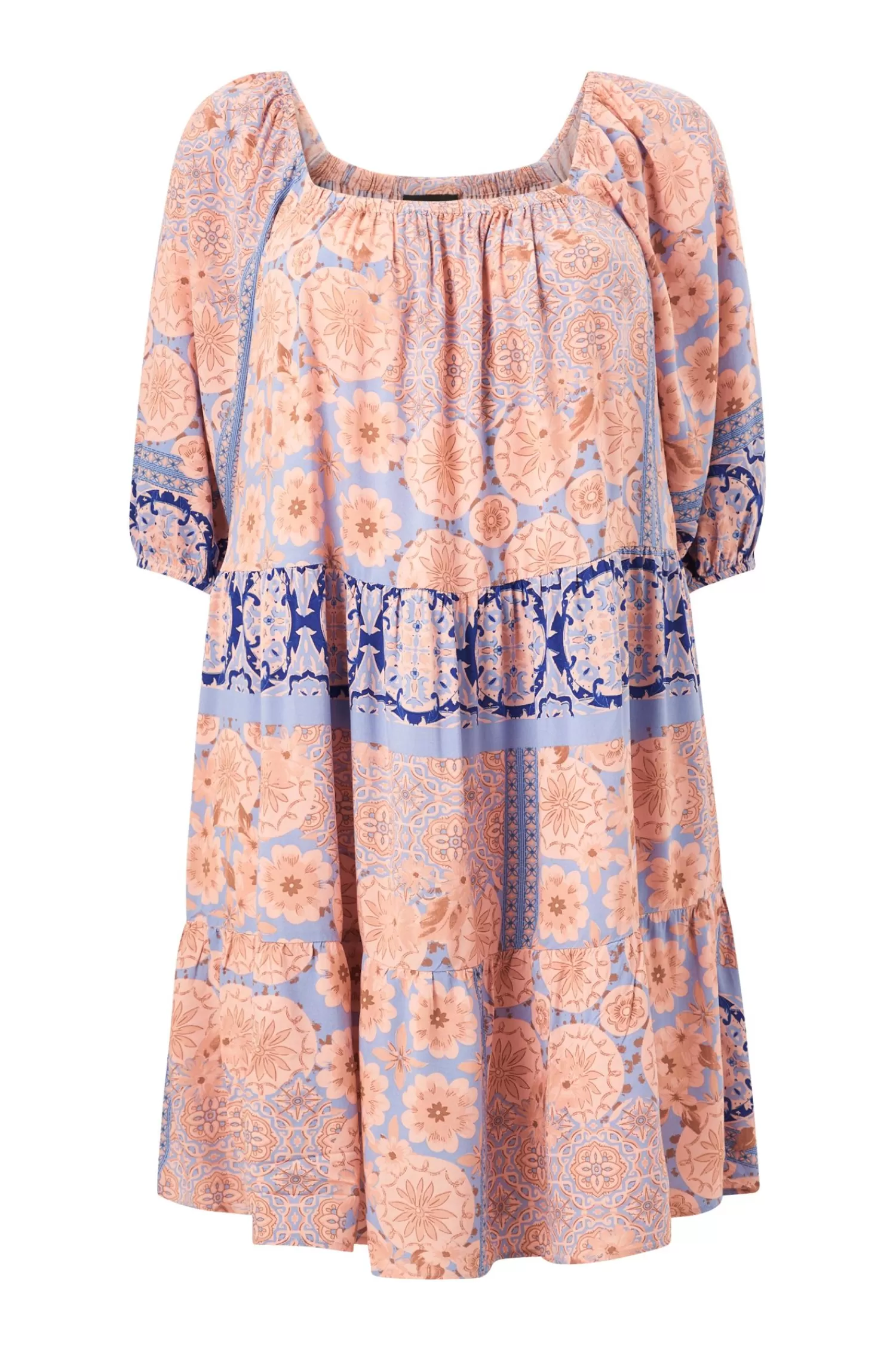 Dam Zizzi Strandklanning Scami 3/4 Abk Dress