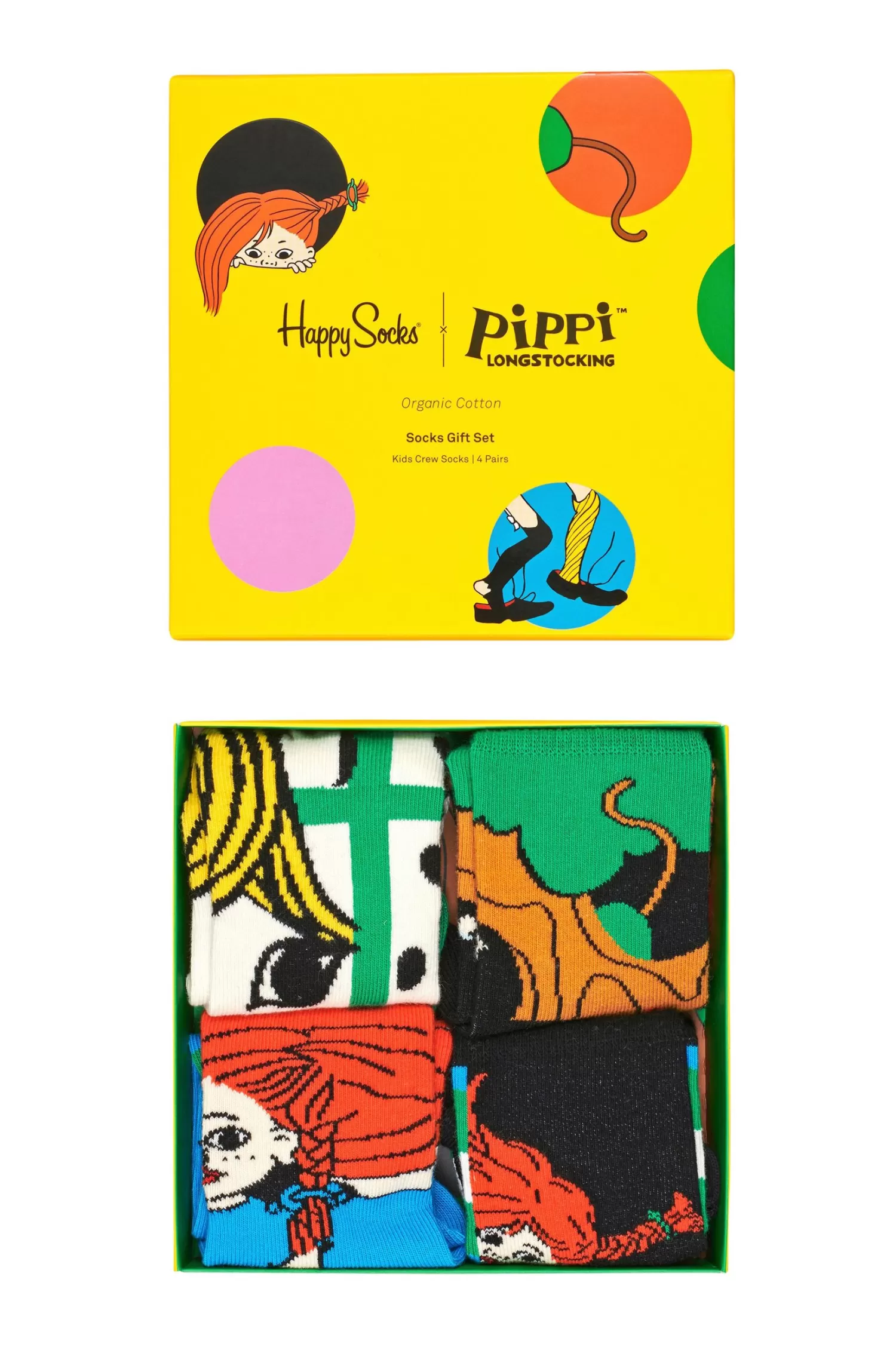 Happy Socks Strumpor 4-Pack Pippi Kids Gift Set Online
