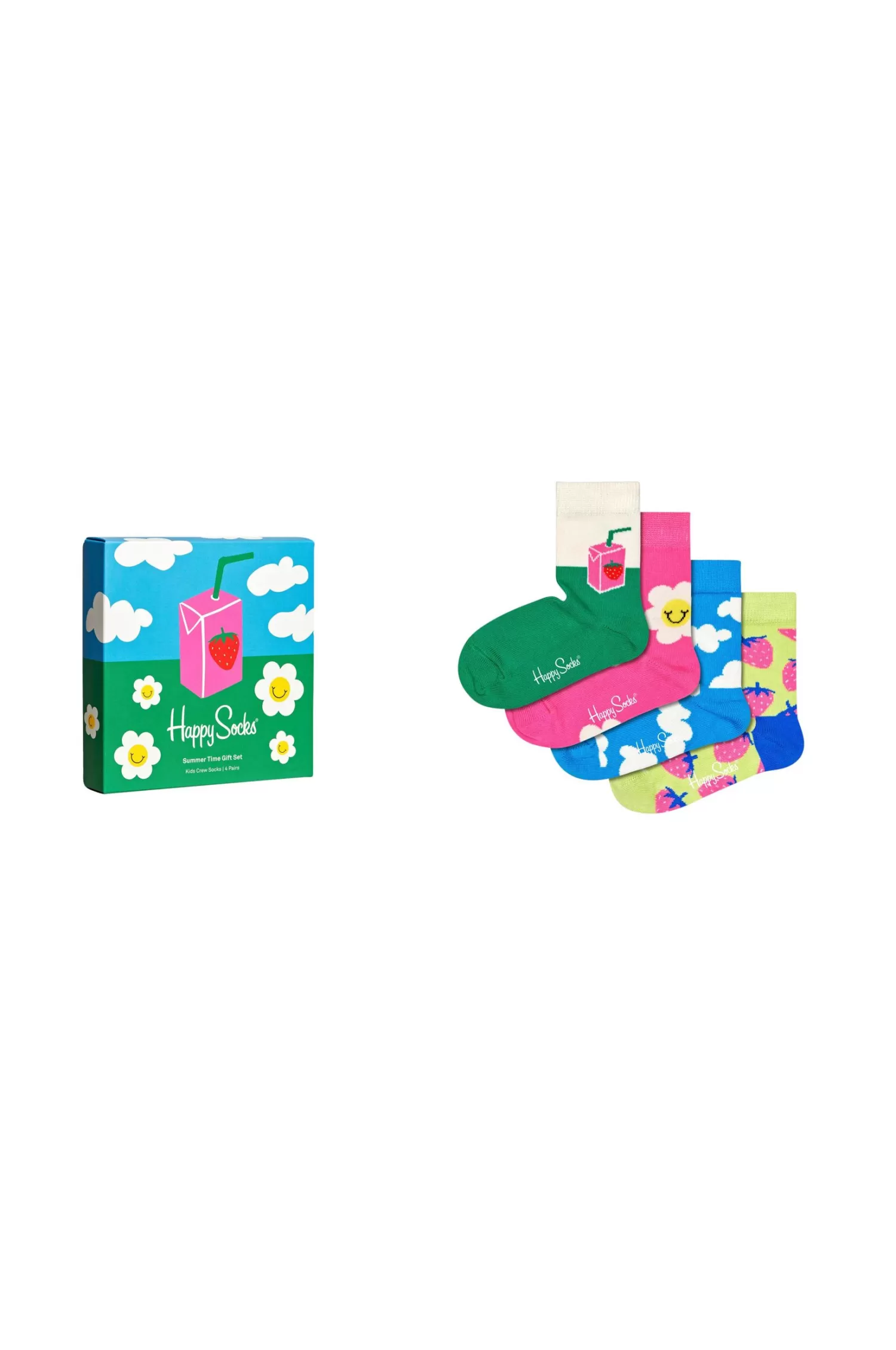 Happy Socks Strumpor 4-Pack Summertime Gift Set Flash Sale