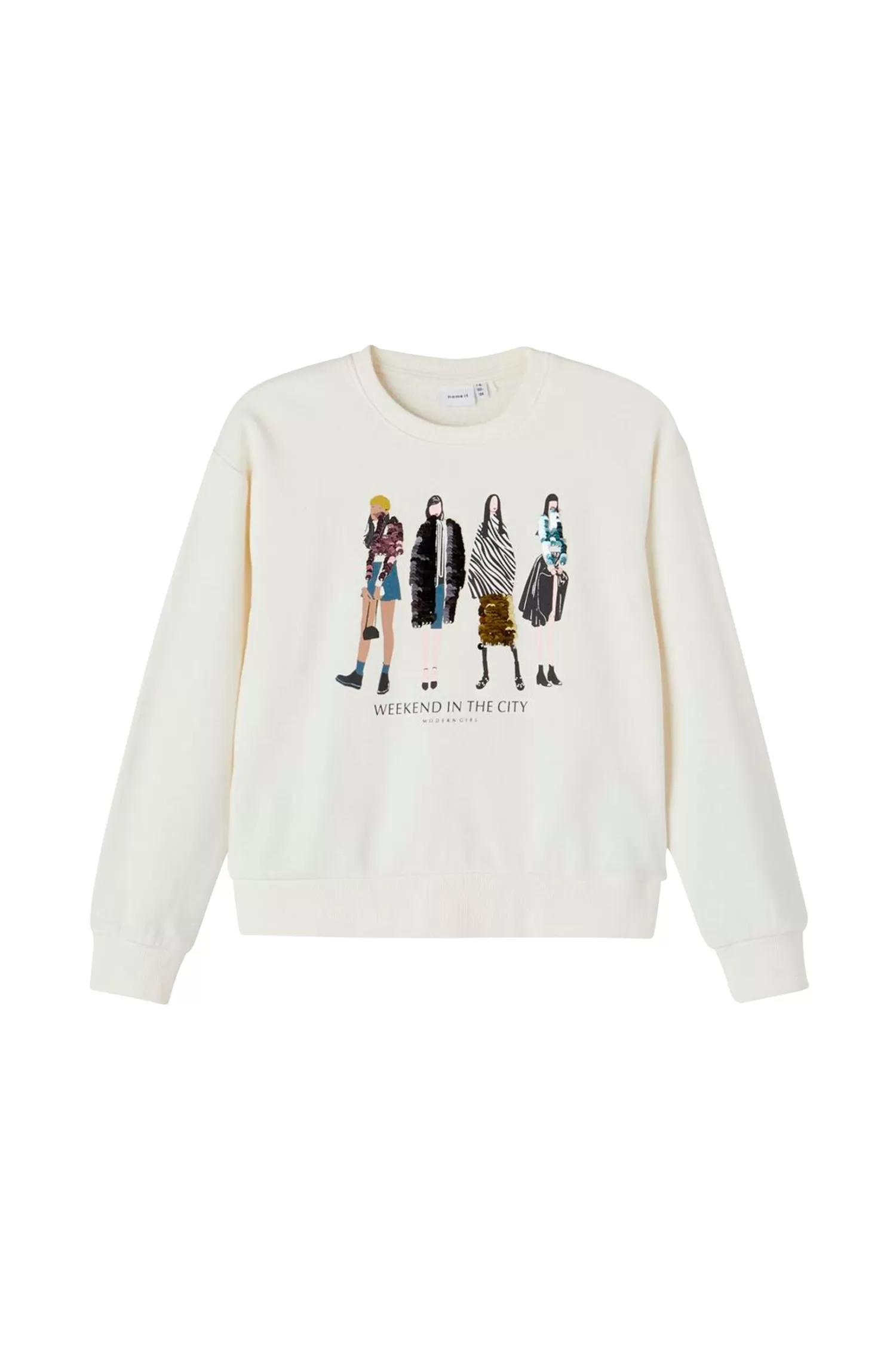 Name it Sweatshirt Nkfbikirsten Ls Sweat Boxy Unb Flash Sale