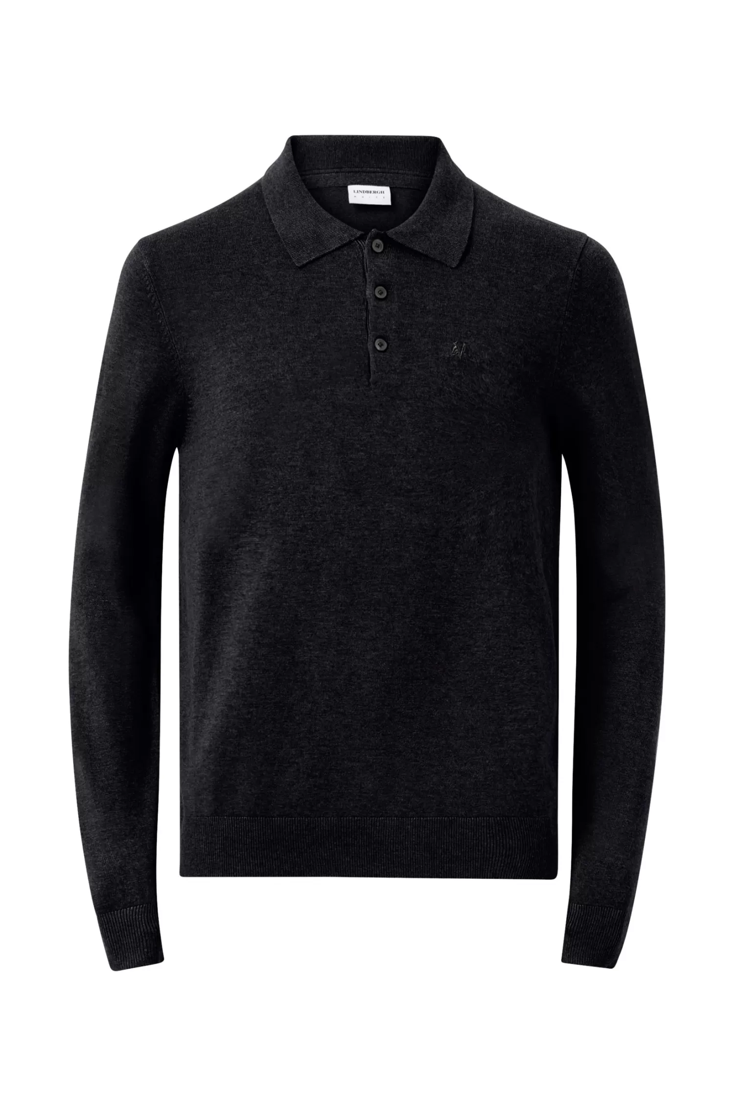 Lindbergh Troja Long Sleeve Knitted Poloshirt Best
