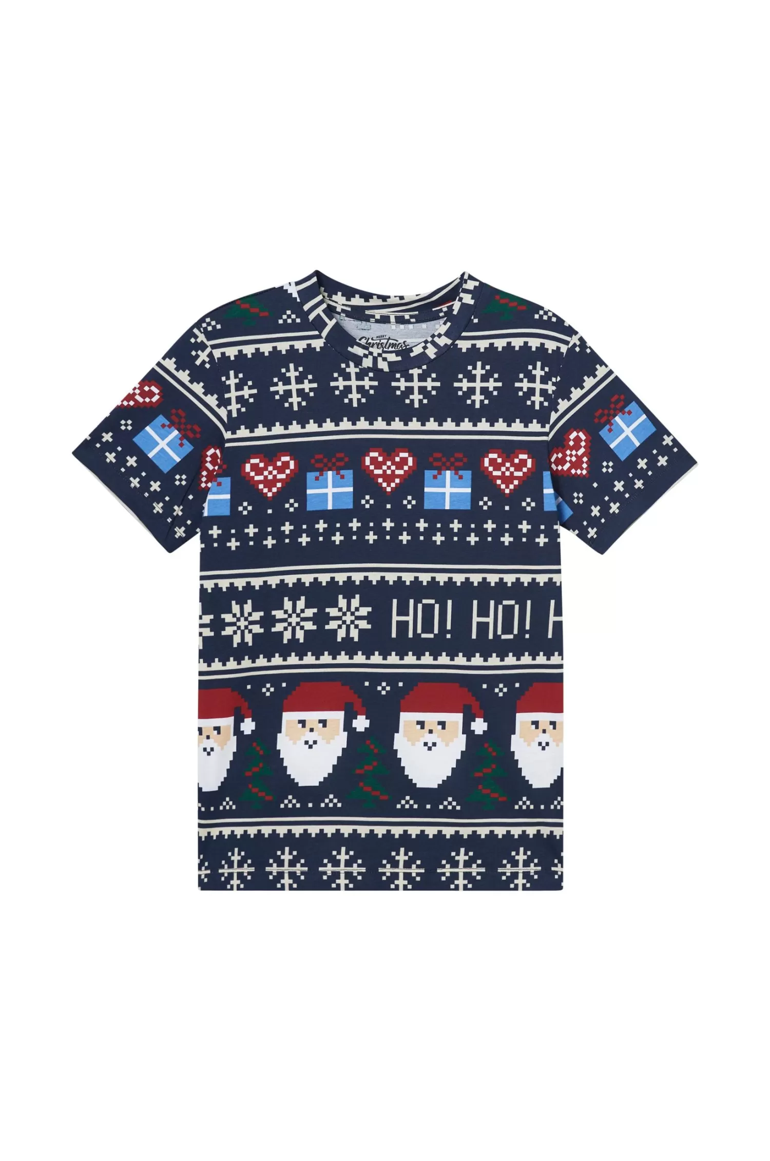 Jack & Jones T-Shirt Jorxmas Aop Tee Ss Crew Neck Jnr Cheap